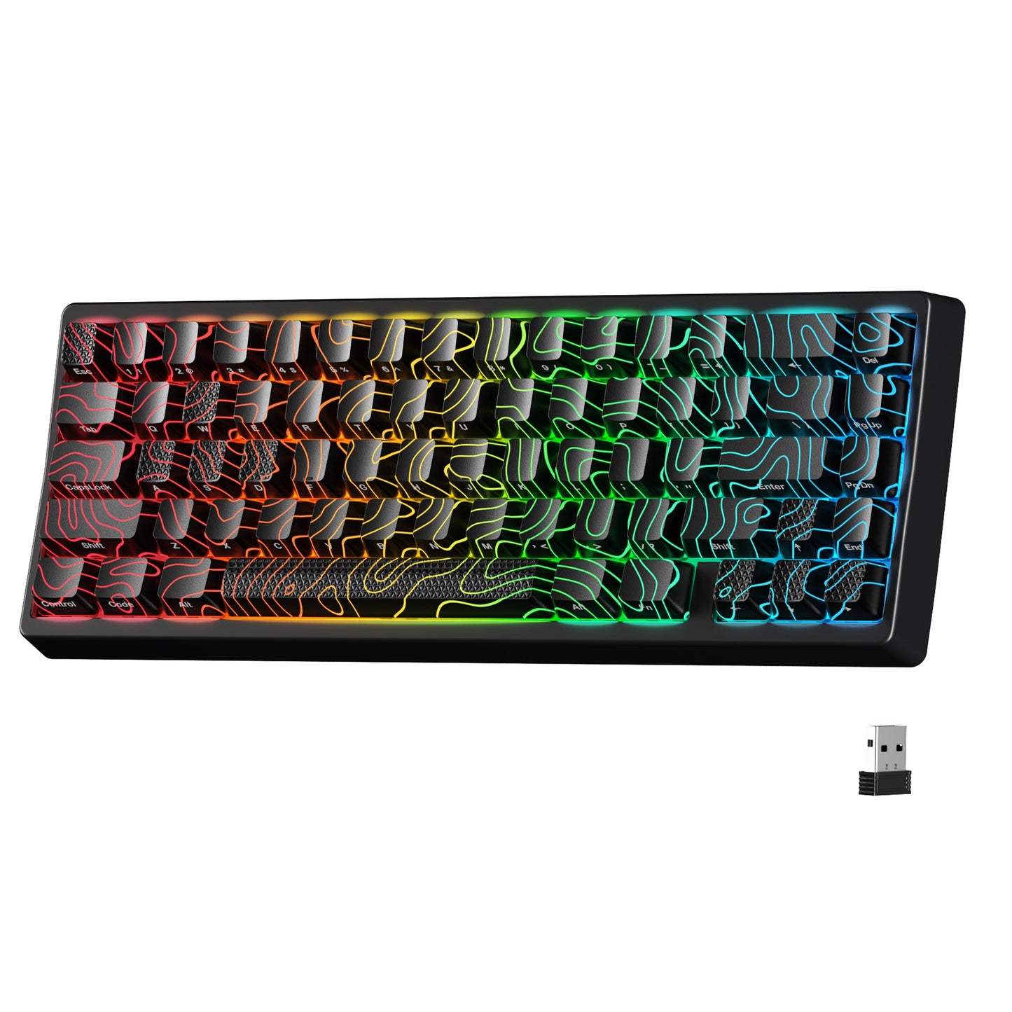 M67 JadeStone Mechanical Keyboard With IMD-Tech Keycaps (Interstellar Black)