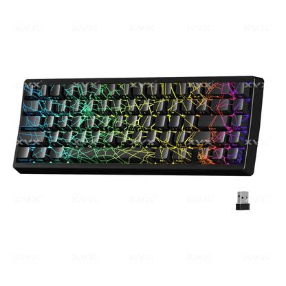 M67 JadeStone Mechanical Keyboard With IMD-Tech Keycaps (SPIDER WEB Version Pattern)（Tri-Mode）