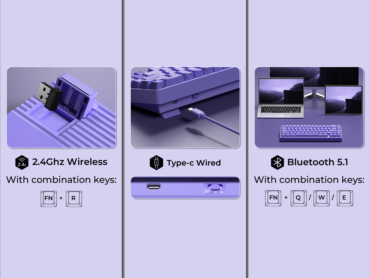 M67 JadeStone Mechanical Keyboard With IMD-Tech Keycaps (Stellar White)