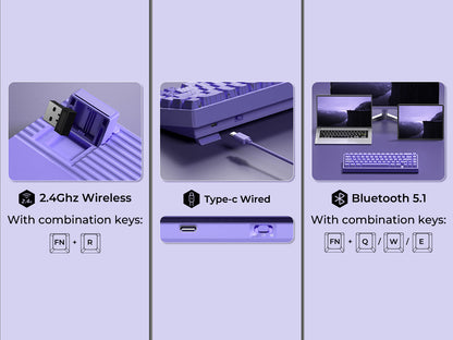 M67 JadeStone Mechanical Keyboard With IMD-Tech Keycaps (Interstellar Black)