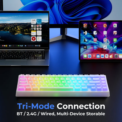 M67 Miami Tri-Mode Mechanical Keyboard With IMD-Tech Keycaps