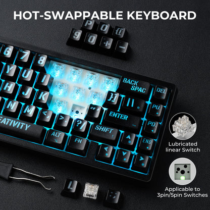 M67 Miami Tri-Mode Mechanical Keyboard With IMD-Tech Keycaps
