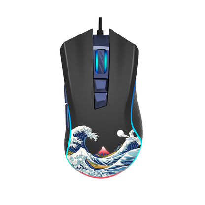 G705 Kanagawa Themed Gaming Mouse (Wired)