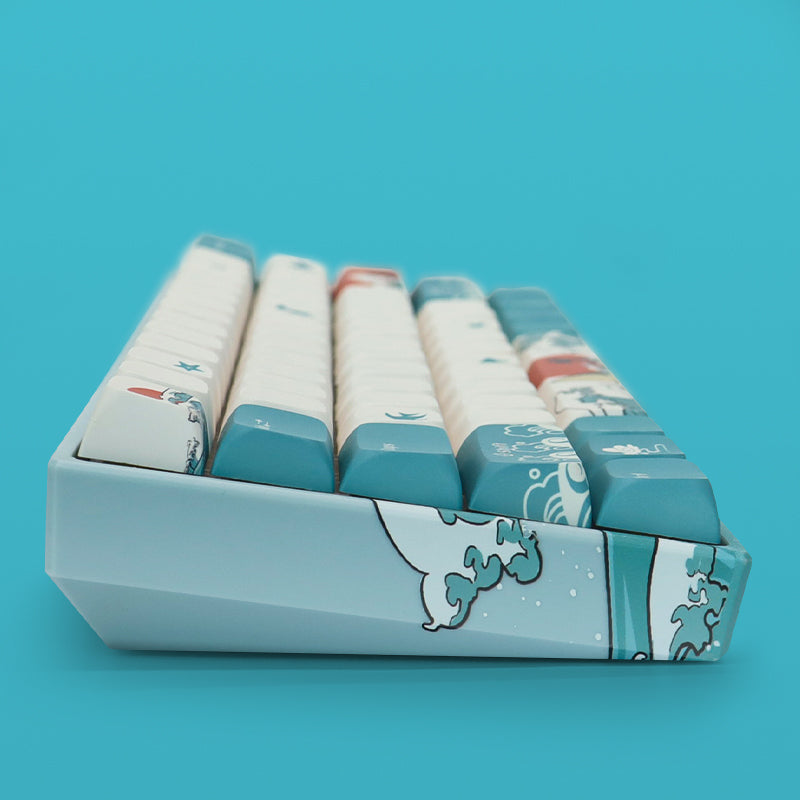 M61 Coral Sea Themed 61 Keys Wired/Wireless Mechanical Keyboard