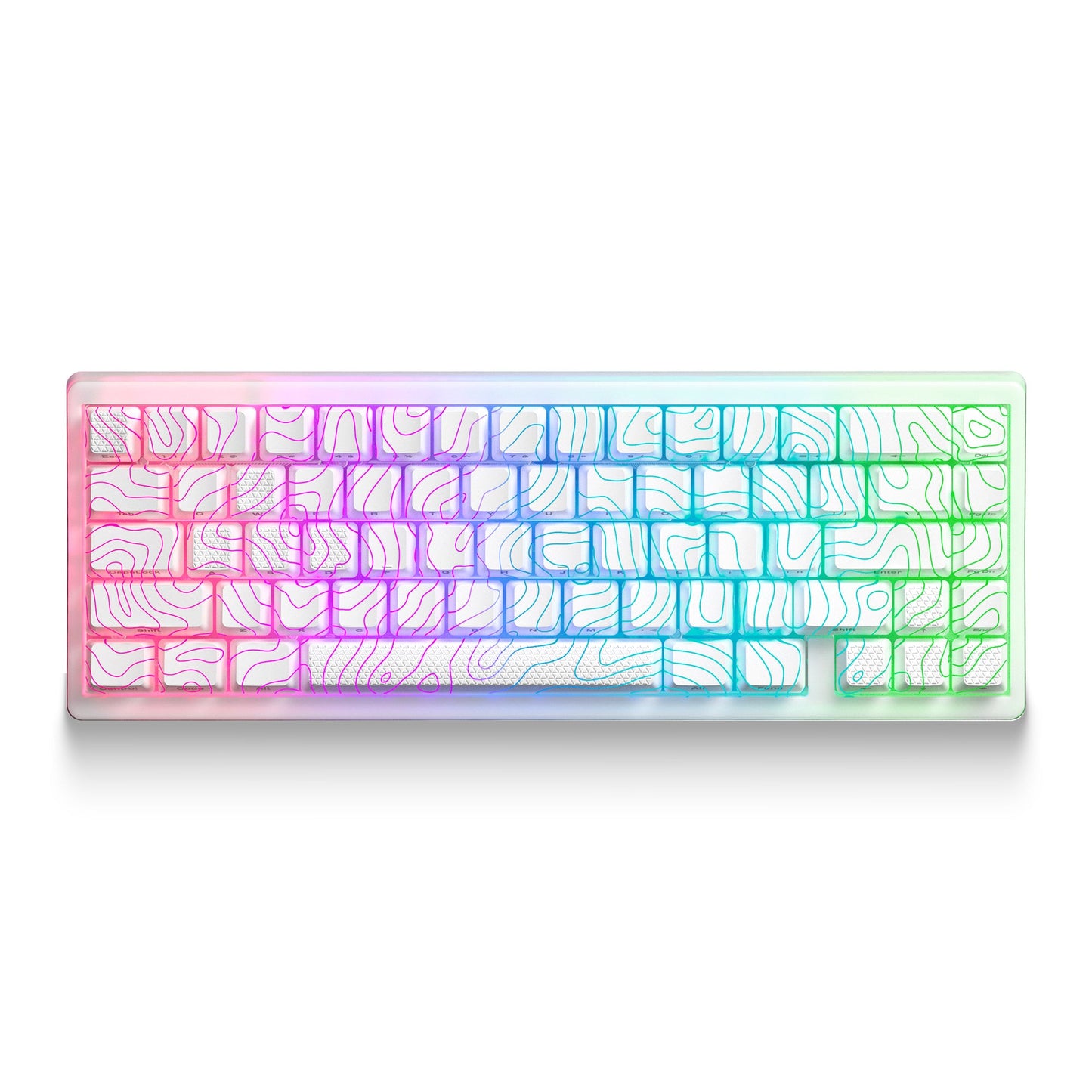 M67 JadeStone Mechanical Keyboard With IMD-Tech Keycaps (Stellar White)