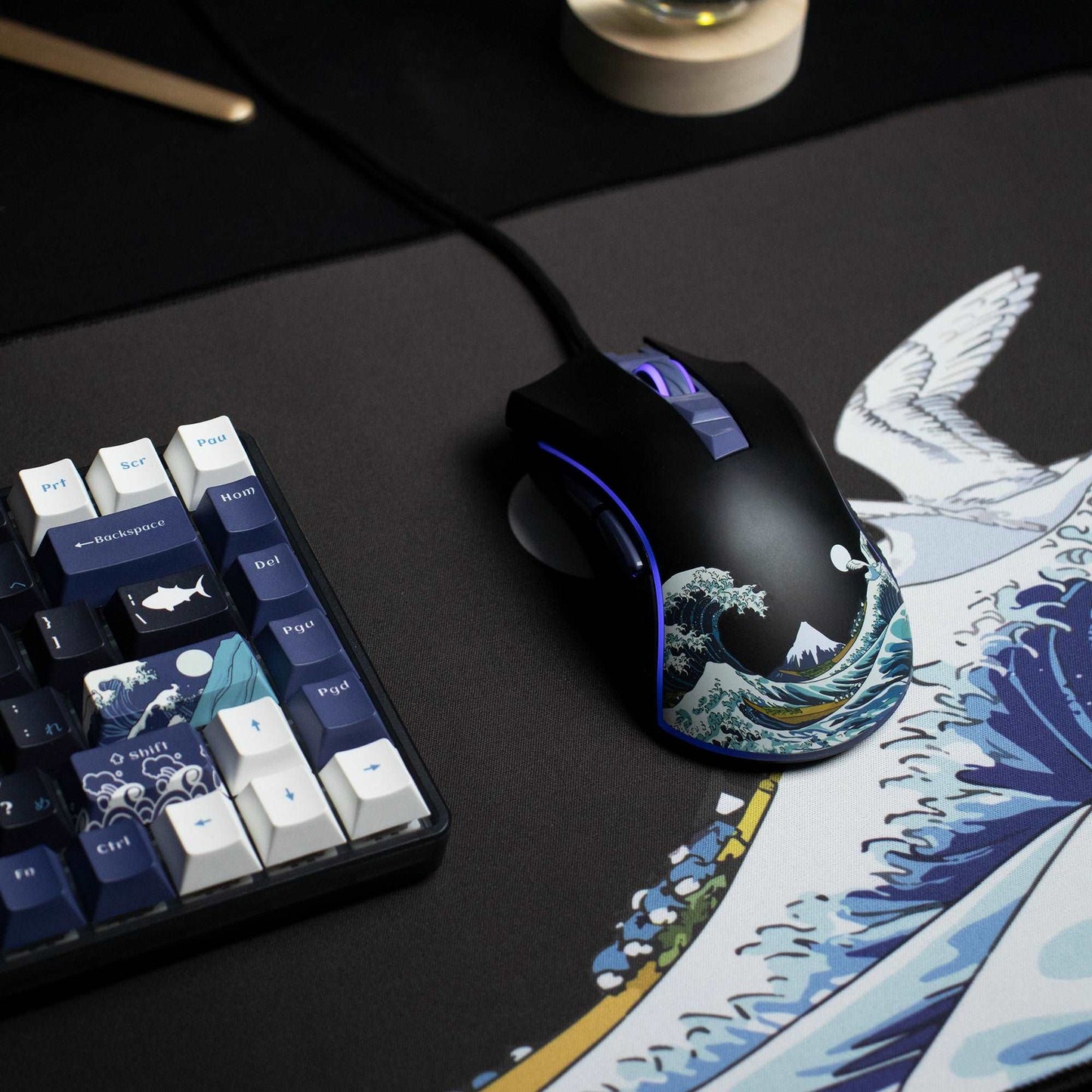 G705 Kanagawa Themed Gaming Mouse (Wired)