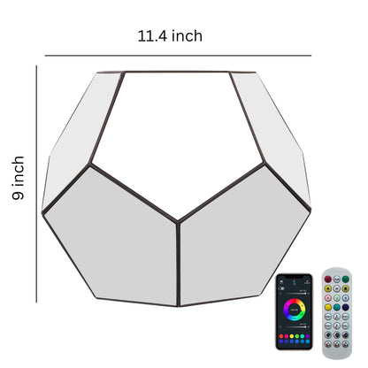 Acrylic Display Case with infinity RGB Light,  Dustproof Showcase Storage for Collectibles and Action Figures Mini Toys