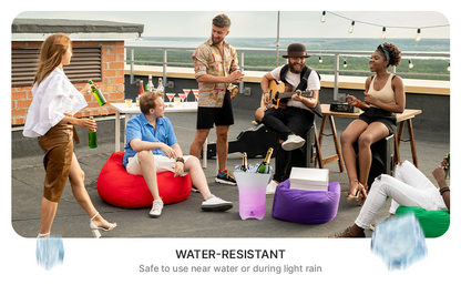 Lumi Chill Collapsible Ice Bucket & Bluetooth® Speaker with LED Party Light