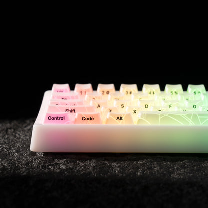 M67 JadeStone Mechanical Keyboard With IMD-Tech Keycaps (SPIDER WEB Version Pattern)（Tri-Mode）