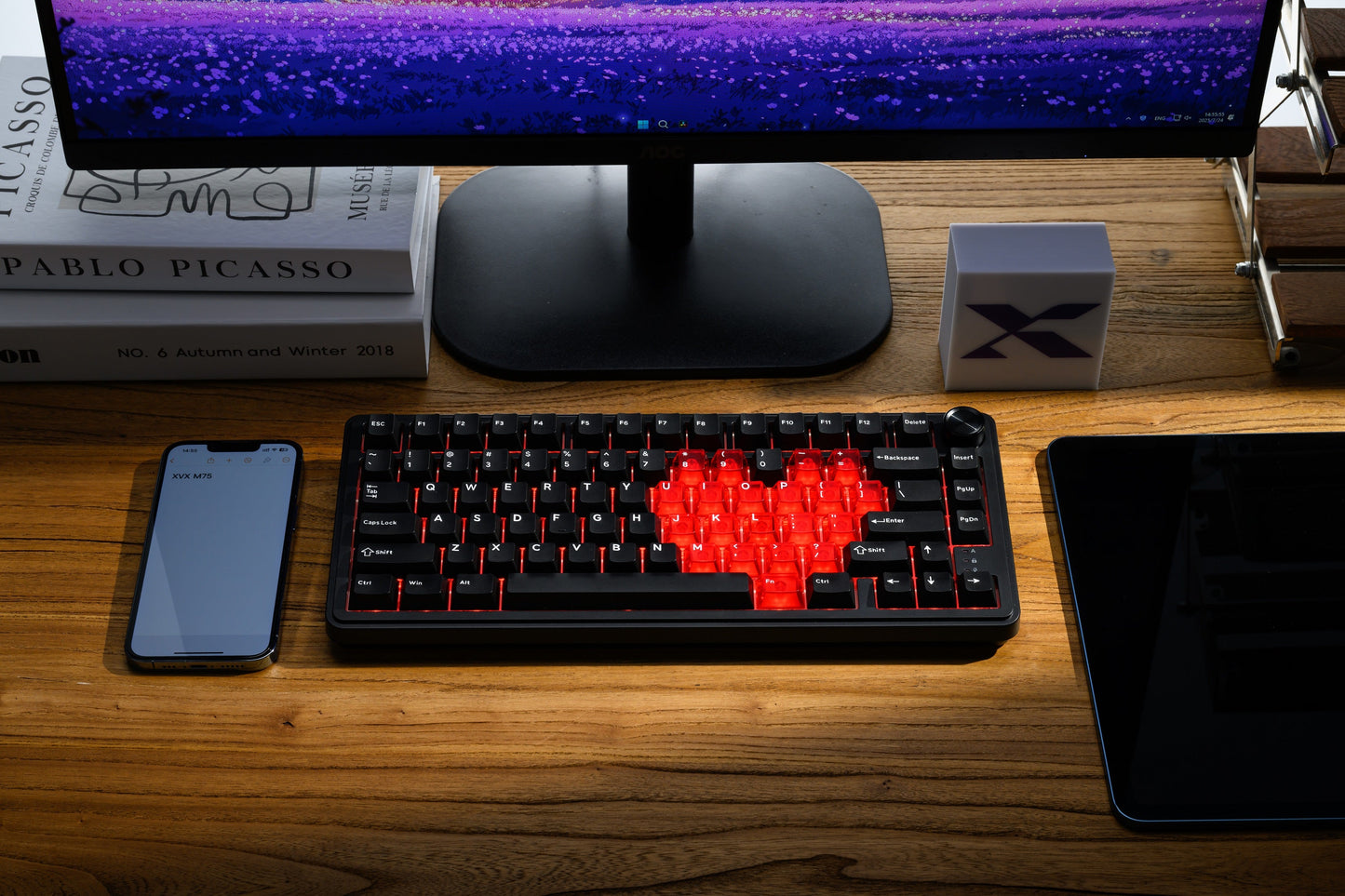 M75 Lumina Tri-Mode 75% Mechanical Keyboard