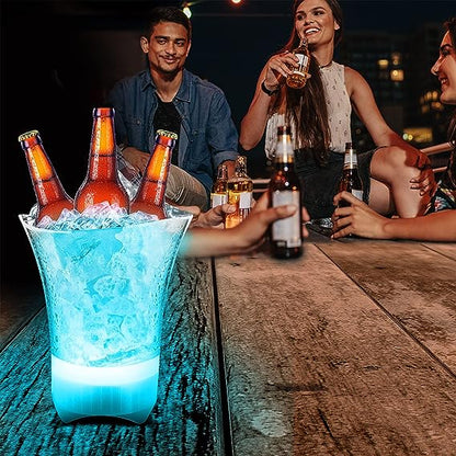 Lumi Chill Collapsible Ice Bucket & Bluetooth® Speaker with LED Party Light