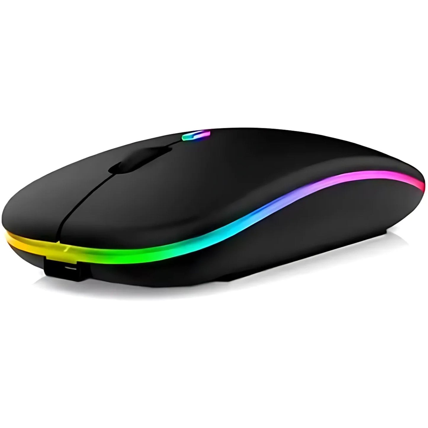 Wireless RGB Mouse Silent Rechargeable Bluetooth Mouse with LED Backlight for PC & Laptop