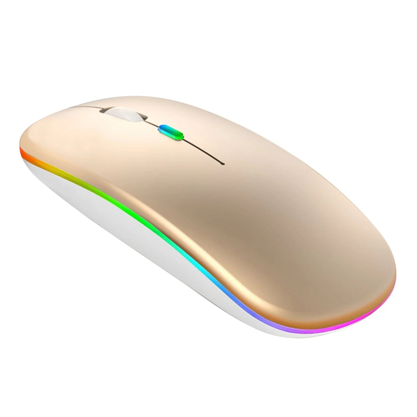 Wireless RGB Mouse Silent Rechargeable Bluetooth Mouse with LED Backlight for PC & Laptop