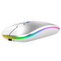 Wireless RGB Mouse Silent Rechargeable Bluetooth Mouse with LED Backlight for PC & Laptop