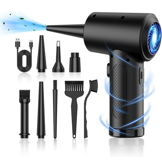 Cordless Air Duster  51000RPM Turbo Blower with LED, Portable