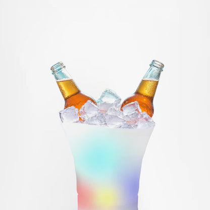 Lumi Chill Collapsible Ice Bucket & Bluetooth® Speaker with LED Party Light