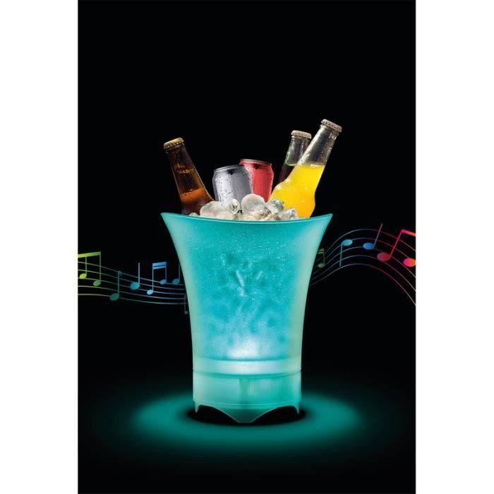 Lumi Chill Collapsible Ice Bucket & Bluetooth® Speaker with LED Party Light